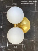 Axyaa Minimalist Copper Wall Lamp for Bathroom, Corridor, Staircase - Retro Design