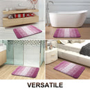 Axyaa Luxury Microfiber Bathroom Rug - Extra Soft, Thick & Non-Slip Plush Bath Mat