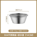 Axyaa Stainless Steel Drain Basket Set for Kitchen Straining and Washing
