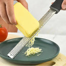 Axyaa Stainless Steel Cheese Grater with Anti Slip Handle - Multifunction Kitchen Tool