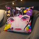 Axyaa Anime Pillow Cover by Chisato Tatumi for Sofa Room Decor and Wedding Gift