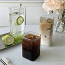 Axyaa Korean Glass Cup Set - Clear Drinking Glasses for Various Beverages
