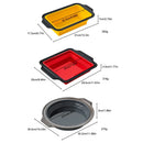 Axyaa Silicone Non Stick Cake Baking Mold - Round & Rectangular Shapes
