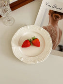 Axyaa Vintage Butterfly Ceramic Breakfast Plate 7.5 Inch