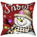 Axyaa Snowman Fawn Bell LED Pillowcase - Christmas Party Home Decor & Gift