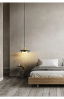 Axyaa Marble Pendant Lamp: Elegant Stone Light Fixture for Home Decor