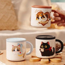 Axyaa Cute Cartoon Animals 300ML Thermal Mug Stainless Steel Tumbler with Handle