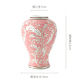 Axyaa Blue White Porcelain Ceramic Vase Chinese Retro Decor Flower Home Accessory