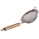 Axyaa Fine Mesh Skimmer Colander Wooden Handle Oil Filter Kitchen Utensil