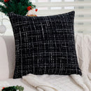 Axyaa Festive Christmas Checked Red Black Pillow Cover