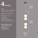 Axyaa Nordic Round Pendant Light for Bedroom, Modern & Simple Design for Restaurant and Bar Counter.