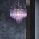 Axyaa Princess Murano Glass Chandelier: Elegant LED Lighting for Home Décor