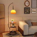 Contemporary Orange Floor Lamp by Axyaa - Mid Century Style with Table & Storage