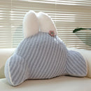 Axyaa Rabbit Backrest Office Chair Pillow: Comfortable Lumbar Support Cushion