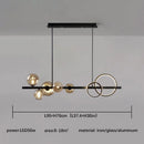 Axyaa Glass Bubble Chandelier: Nordic Minimalist Magic Bean Design