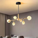 Axyaa Modern Ceiling Chandelier | Dining Room Pendant Light Fixture | Indoor Living Room Lighting