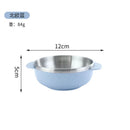 Axyaa Double Layer Rice Soup Bowl with Handle, Children's Tableware