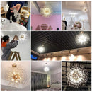 Axyaa Modern Crystal LED Dandelion Chandelier for Living, Dining Room & Foyer Decor