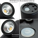 Axyaa Aluminum LED Wall Sconce: Modern Indoor Outdoor Lighting in Black Grey White