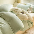 Luxury Flannel Fleece Bedding Set by Axyaa - Queen Size