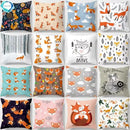 Axyaa Cartoon Animal Cushion Cover 45*45 Sofa Pillowcase Decorative Throw Pillow