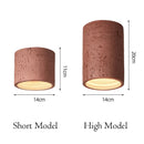 Axyaa Red Cement Downlight: Nordic Grey Led Ceiling Spotlight for Bedroom