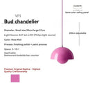 Axyaa Flower Bud Pendant Light: Nordic Design for Bedroom, Bar, or Restaurant