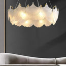 Axyaa Ginkgo Leaf Glass Dining Table Chandelier for Modern Minimalist Living Room & Bedroom