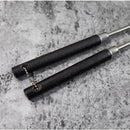 Axyaa Black Stainless Steel Sashimi Chopsticks Set with Japanese Sushi Dishes