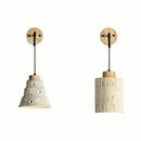 Axyaa Pull Chain LED Wall Sconce - Nordic Modern Cement Mirror Light