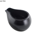 Axya Matte Ceramic Gravy Boat Honey Milk Cup Seasoning Pot Creative Tableware