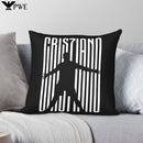 Cristiano Ronaldo Inspired Black White Pillowcase by Axyaa