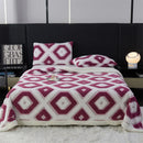 Axyaa Jacquard King Size Flannel Blanket for Cozy Autumn/Winter Comfort