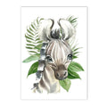 Axyaa Jungle Animal Custom Name Canvas Wall Art for Kids Room