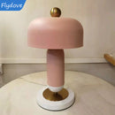 Axyaa Pink Mushroom LED Lamp for Living Room Bedroom Study Decoration