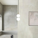 Axyaa Nordic Glass Pendant Light: LED Multihead Smoke Grey Hanging Lamp