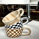 Axyaa Irregular Flower Ceramic Coffee Cup Milk Tea Breakfast Mug Drinkware
