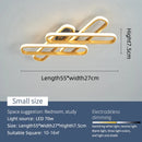 Axyaa Gold/Black Modern LED Chandelier for Living Room, Bedroom, Study - Creative Ceiling Lamp