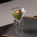 Axya Glass Urchin Dim Sum Bowl Set - Restaurant Quality Seafood-Themed Tableware