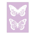 Axyaa Danish Floral Heart Butterfly Canvas Art Poster - Home Decor