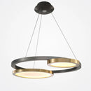 Axyaa LED Circular Hanging Line Pendant Light for Modern Dining Room