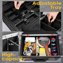 Axyaa Barber Briefcase with Sliding Tray for Clippers & Scissors: Professional Hair Tools Case