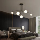 Axyaa Black LED Ceiling Chandelier for Bedroom Living Room Dining Room