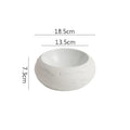Axyaa Stone Patterned Ceramic Soup Bowl Set for Molecular Cuisine Restaurant Tableware