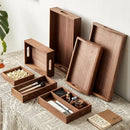 Axyaa Solid Wood Entrance Desk Organizer Tray - Storage for Keys, Jewelry, Cosmetics