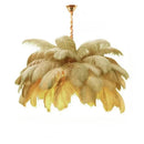 Purple Feather Chandelier Ceiling Lamp by Axyaa for Modern Living Room Bedroom Decor