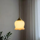 Axyaa Glass Copper Led Pendant Light - Nordic Modern Home Decor Lighting