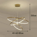 Axyaa Modern Pendant Chandelier LED Ceiling Light for Indoor Dining Room