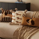 Axyaa Cartoon Puppy Pillow for Living Room Sofa Decoration