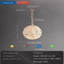 Axyaa Glass Petal Chandelier Cream Style Dining Room Lamp